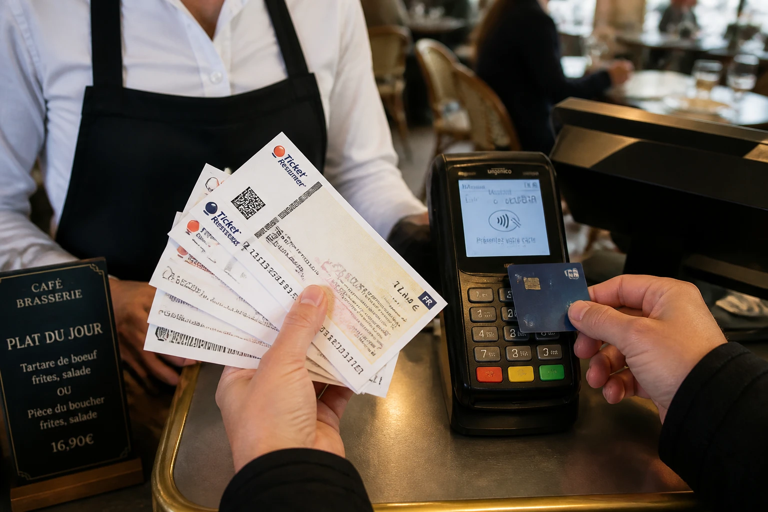 Combien de tickets restaurant utiliser par passage en caisse
